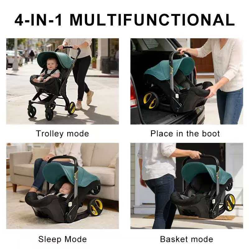 4-in-1 High-Landscape Baby Stroller