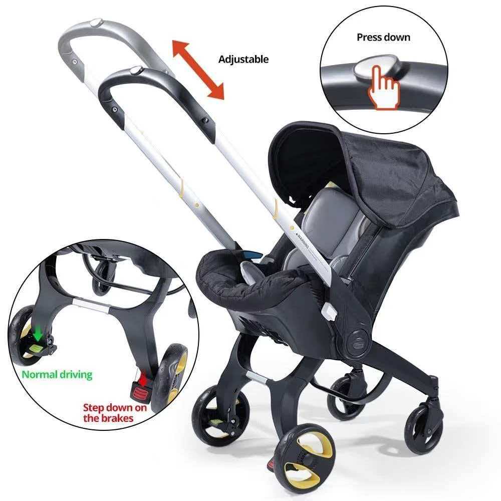 4-in-1 High-Landscape Baby Stroller