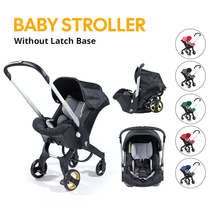 Baby Stroller - Aluminum Frame, Sunshade, Recline Seat And Landscape Folding Design, Portable Shopping Outdoor Travel Use