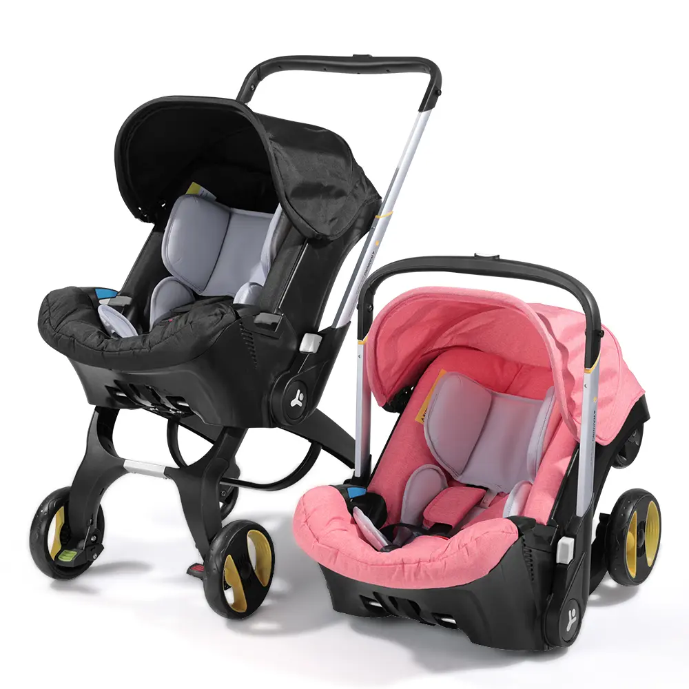 (No Base)Baby Stroller ,Newborn Stroller,Foldable Stroller Legs,Equipped with Chest Clip,One-Click Contraction Function,Alloy Metal Material,4-wheel Travel Toddler Stroller#SummerVibes
