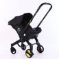 Portable Foldable Aluminum Lightweight Stroller for 3-6 Months Toddlers - All-in-1 Convertible Adjustable Stroller, with Canopy, Reversible Seat, Caddy, Basket, No Latch Base, Adjustable Baby Cradle, for Summervibes Outdoorfun