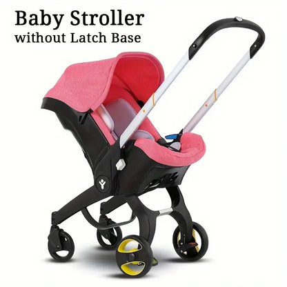 Baby Stroller - Aluminum Frame, Sunshade, Recline Seat And Landscape Folding Design, Portable Shopping Outdoor Travel Use